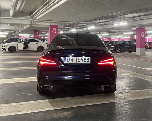 Mercedes-Benz CLA cena 95000 przebieg: 55000, rok produkcji 2017 z Wrocław małe 106